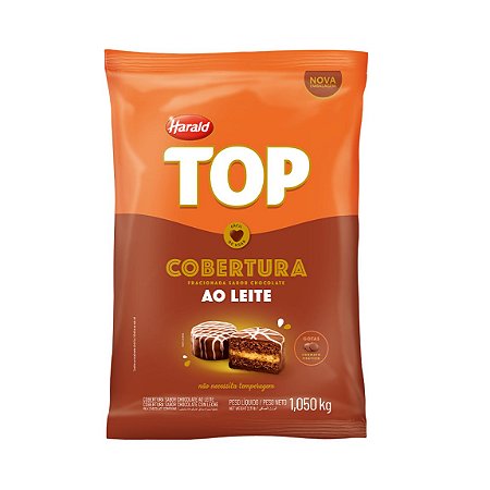 Cobertura Chocolate Ao Leite Top - Gotas 1,050kg Harald