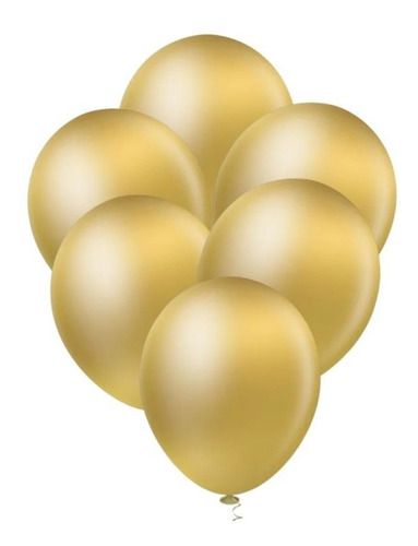 Balão Bexiga Ouro Platino Metalizado 10 - 25 Uni