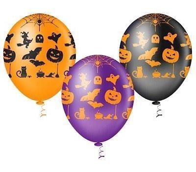 Balão Bexiga Abóbora Halloween - Dia Das Bruxas - 25 Unid.