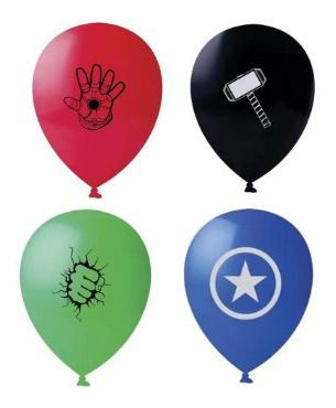 Balão Bexiga Vingadores Sortido - 25 Uni