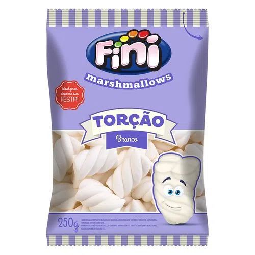 Marshmallow Torcao Branco 250g - FINI
