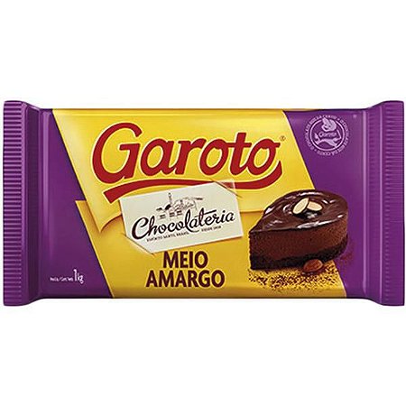 Chocolate Cobertura Garoto Meio Amargo 1kg