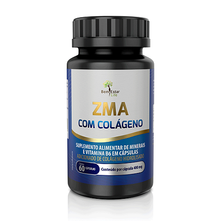 ZMA com Colágeno 60 Cápsulas