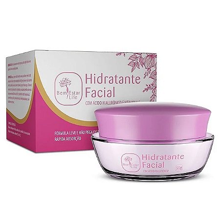 Hidratante Facial com Ácido Hialurônico e Vitamina E
