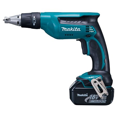 Parafusadeira Para Gesso a Bateria 18V DFS451RFE com Bateria, Carregador e Maleta Makita *
