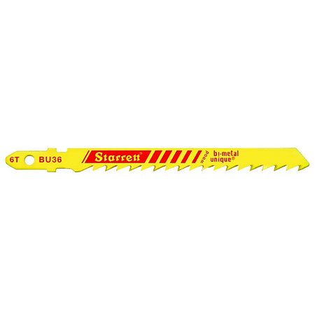 Lâmina de Serra Tico-Tico Madeira Bi-Metal com Encaixe Unificado 76x7,5x1,27MM BU36-2 Starrett