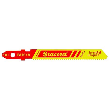 Lâmina de Serra Tico-Tico Multi Bi-Metal com Encaixe Unificado 51x7,5x1,0MM BU218-2 Starrett