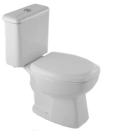 Vaso Sanitário com Caixa Acoplada Thema Cinza Platina Incepa