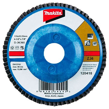 Disco Flap 180MM Grão Z60 D-36435 Makita