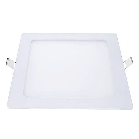 Painel De Led 12W De Embutir 6500K Branco Quadrado Bivolt Demi