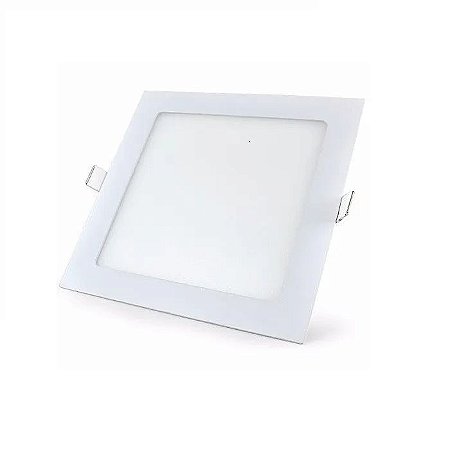 Painel De Led 06W De Embutir 6500K Branco Quadrado Bivolt Demi