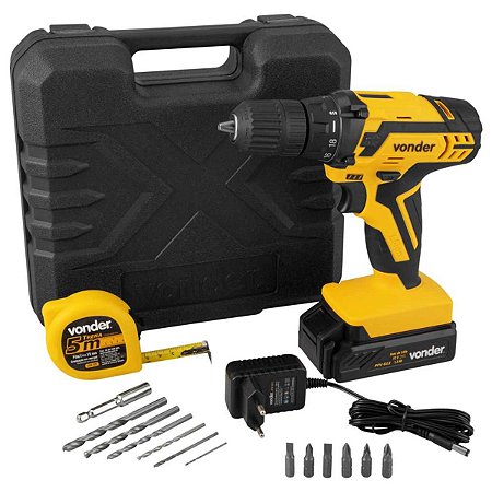 Parafusadeira Furadeira a Bateria 12V Bivolt PFV012 Vonder