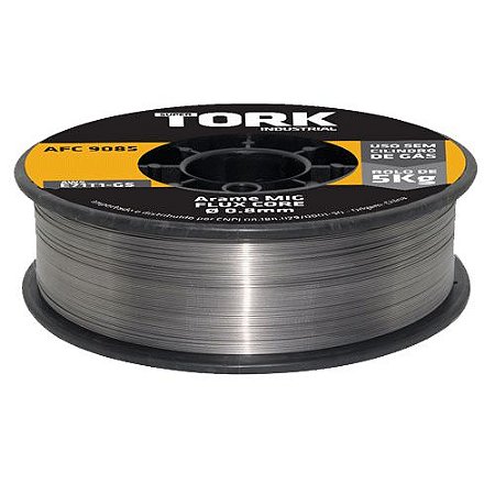 ARAME DE SOLDA MIG PARA USO SEM GAS 0,8MM FLUX CORE 5KG SUPER TORK