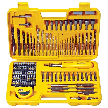 Kit Brocas e Ponteiras com Maleta para Uso Doméstico 110 Peças 43145110 Tramontina