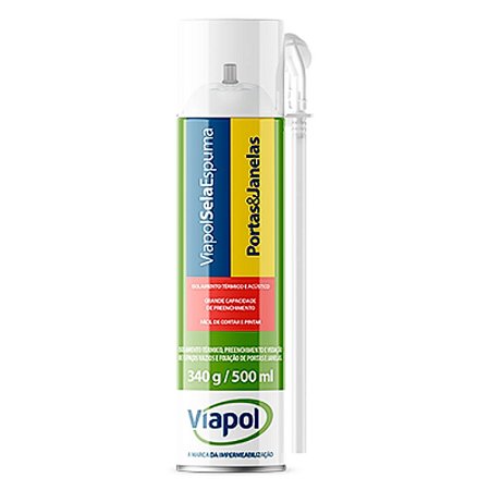 Espuma Expansiva Viapolsela Portas & Janelas 340G 500ML Viapol