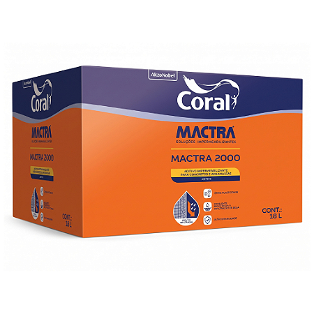 Impermeabilizante para Argamassa e Concreto Mactra 2000 18L Mactra 465936