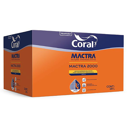 Impermeabilizante para Argamassa e Concreto Mactra 2000 18L Mactra