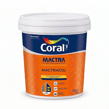 Aditivo para Chapiscos e Argamassa Mactracol 3,6L Mactra 400036