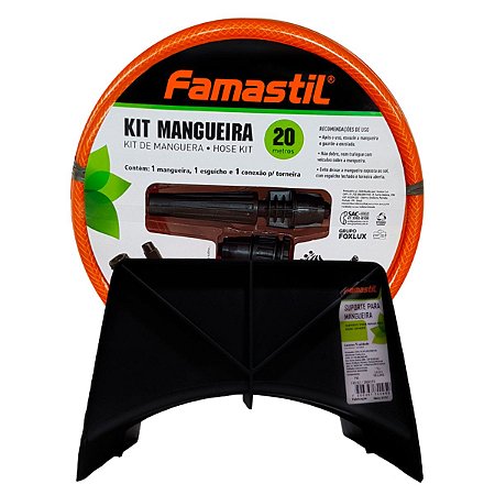 Kit Mangueira Trançada 20M com Suporte F90.60 Famastil