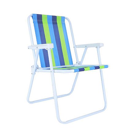 Cadeira para Praia em Aço Cores Mor