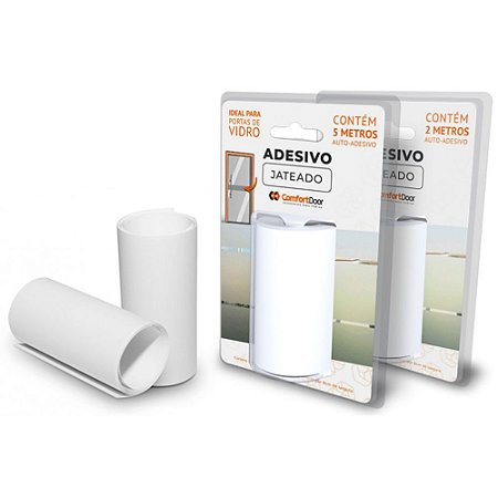 ADESIVO JATEADO P/ VIDRO 5MT COMFORTDOOR