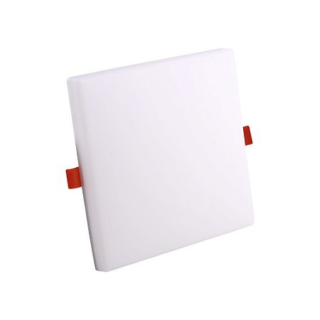Painel Lumi Frameless Led de Embutir 10W 6500K Bivolt Quadrado Branco Bronzearte