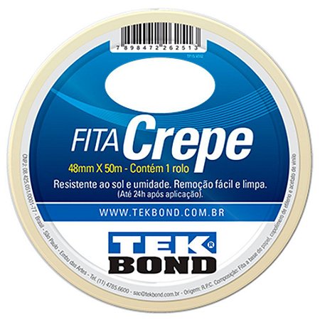 Fita Crepe 48mm x 50m Tekbond