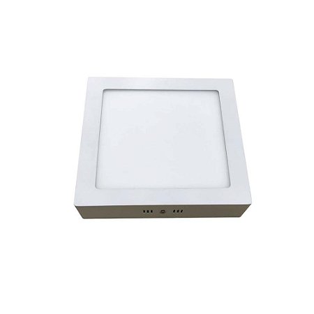 Painel Led de Sobrepor 6W 6500K Bivolt Quadrado Branco Bronzearte