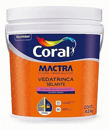 Impermeabilizante Vedatrinca Selante 4,5KG Mactra 405031