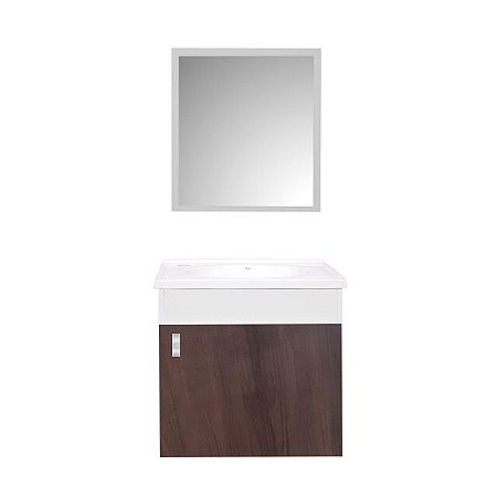 Gabinete para Banheiro Roma 42CM MDP Branco/Ypê Sicmol