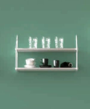 Prateleira Dupla com Suporte Aramado 20x60cm Multivisão