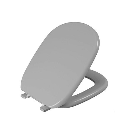 Assento Sanitário Almofadado Paris/Sabatini Cinza Claro Astra