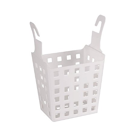 Cesto para Prendedor de Roupas Branco Astra
