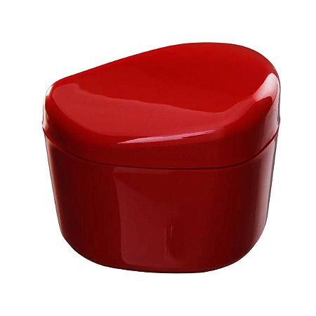 Porta algodão Plástico de Mesa Bordô KBB1/PA Astra