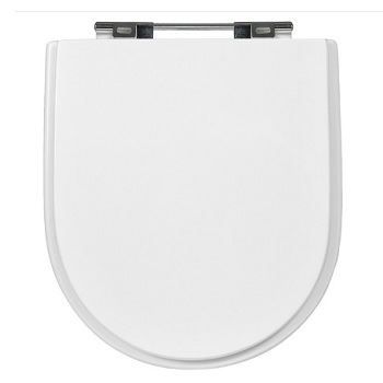 Assento Sanitário Riviera/Nexo/Smart MDF Branco Cromado  32/743 - Sicmol
