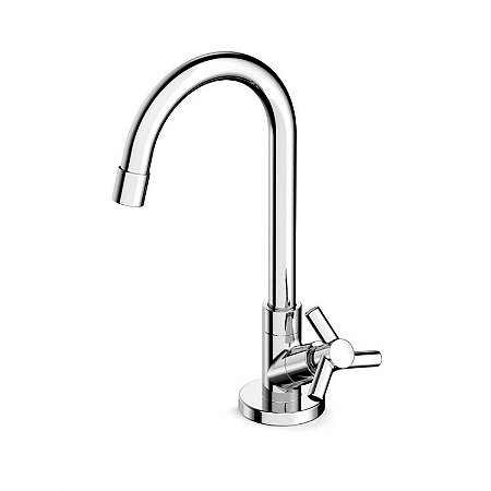 Torneira para Lavatório de Mesa com Bica Alta Zip Cromada Incepa