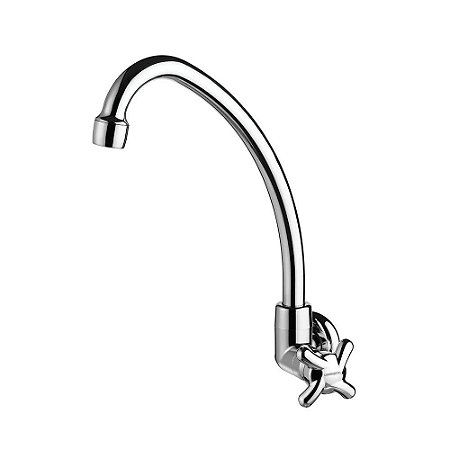 Torneira para Cozinha de Parede Cromada Fortti Lorenzetti