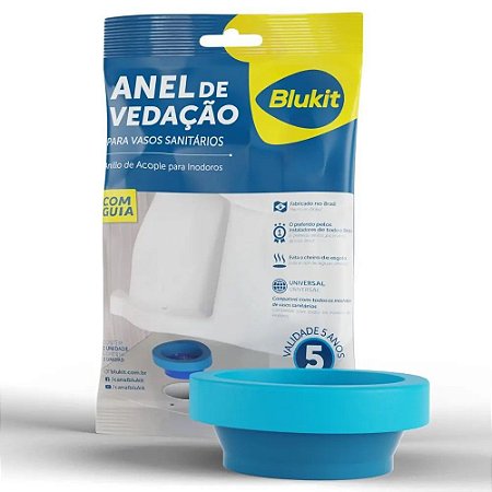 Anel de Vedação com Guia para Vaso Sanitário Blukit