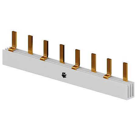 Barramento Fase Bifásico 8 Ligações Din 80A 440V 37430811 Tigre
