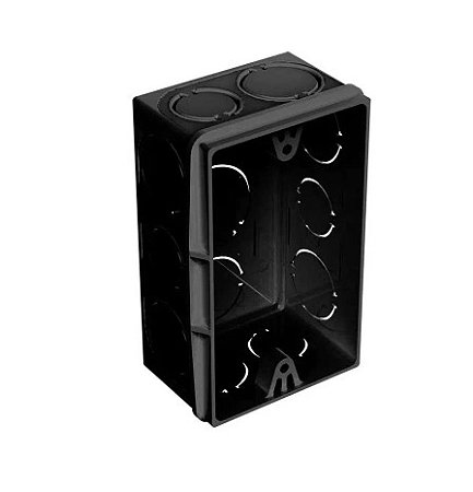 Caixa de Luz 4x2 Preta Tigre