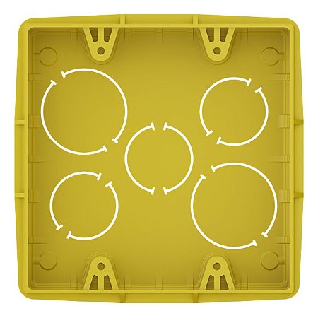Caixa de Luz 4x4" Amarela 33043619 Tigre