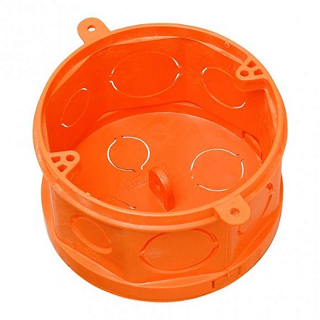 Caixa de Luz Octogonal 4x4 Laranja Fundo Móvel Tigre
