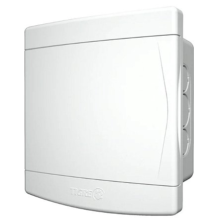 Quadro Distribuição Embutir 3/4 Disjuntores Branco sem Barramento 33046979 Tigre