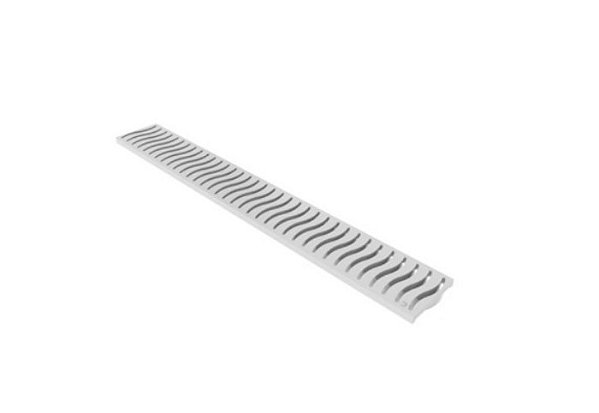 Grelha Ralo Linear  Branco 35cm Tigre