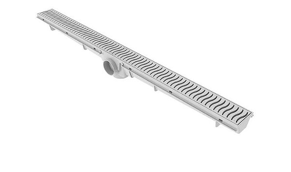 Ralo Linear 70cm Grelha Branco Tigre
