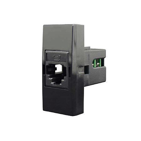 Módulo Pro Class Tomada de Telefone RJ11 Black Piano Alumbra
