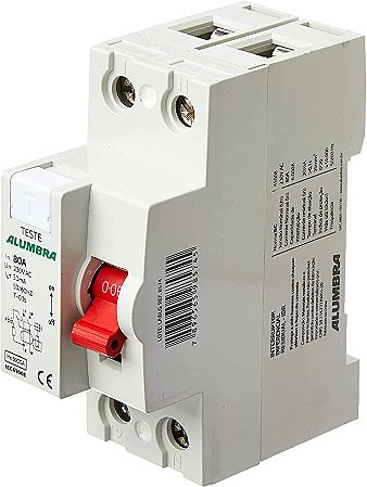 Interruptor Diferencial Residual IDR Bipolar 80A 30MA Alumbra