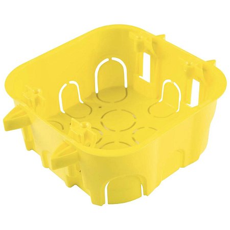Caixa de Luz 4x4 Drywall Amarela 57500072 Tramontina