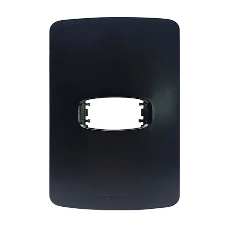 Placa 4x2 para 1 Módulo Alumbra Gracia Maxx Black Alumbra