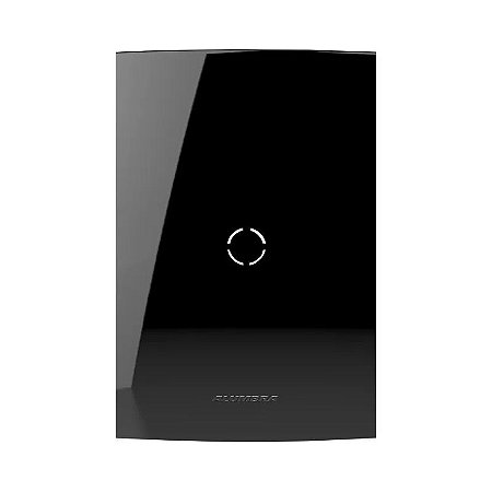 Placa 4x2 Saída de Fio Inova Pro Class Black Piano Alumbra